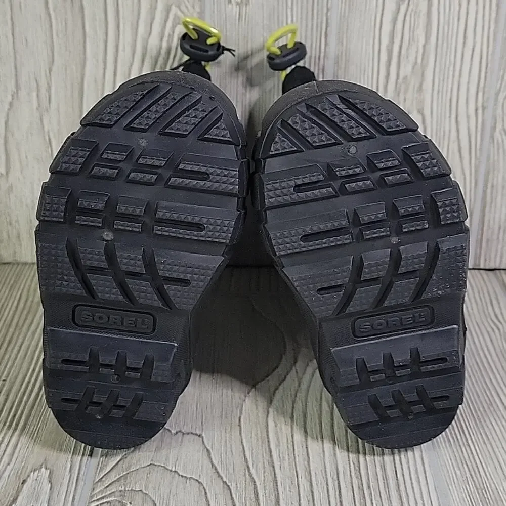 Sorel Kids Flurry Snow Boots Black & Super Blue Toddler Size 8 NEW